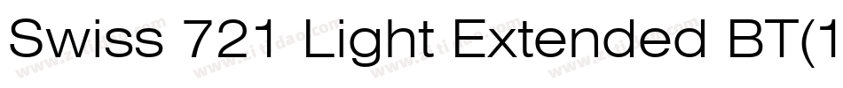 Swiss 721 Light Extended BT(1)字体转换